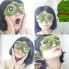 Maschera per Dormire Rana Triste 3D Copri Occhi Naturale per Dormire Ombra Patch Occhi Uomo Donna Morbida Portatile Benda Occhi da Viaggio Maschera Occhi