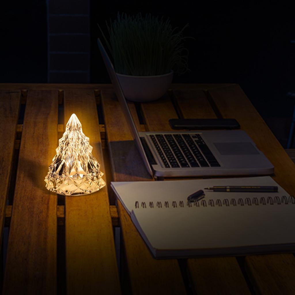 Christmas Decoration Diamond Crystal Atmosphere Light Gift Bedroom Creative Decoration Acrylic Led Night Light