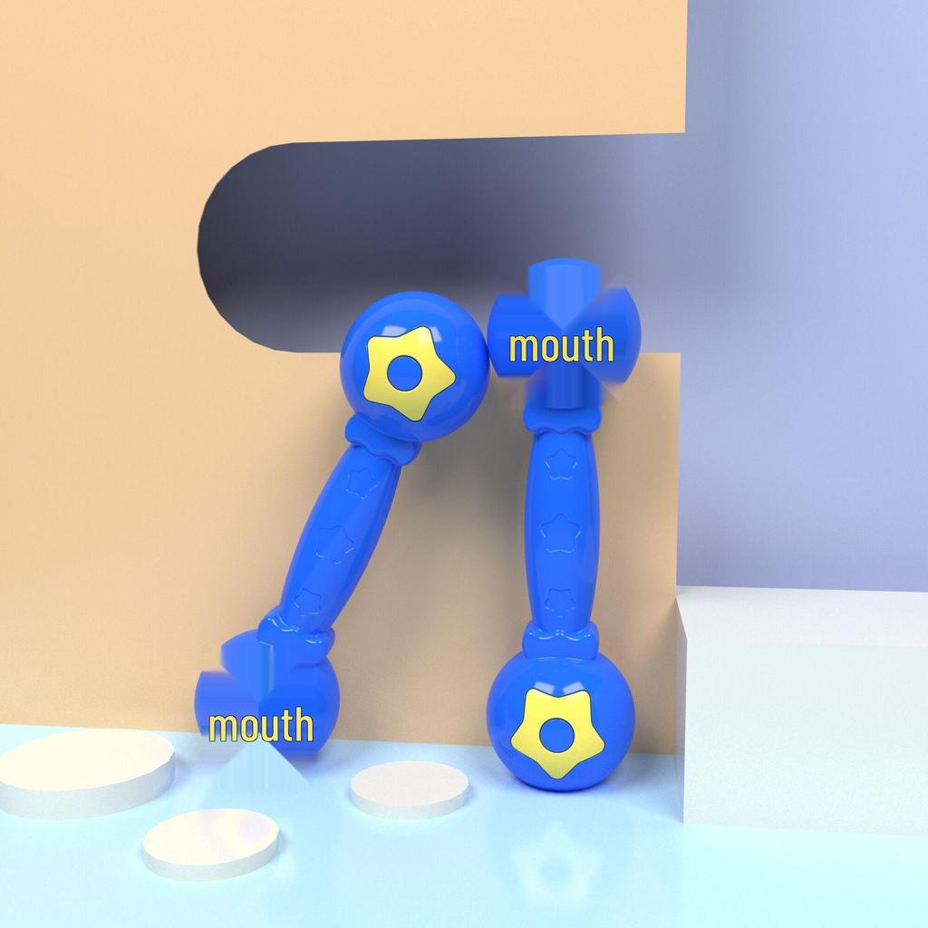 Children's Large Sounding Plastic Dumbbells for Dance and Exercise