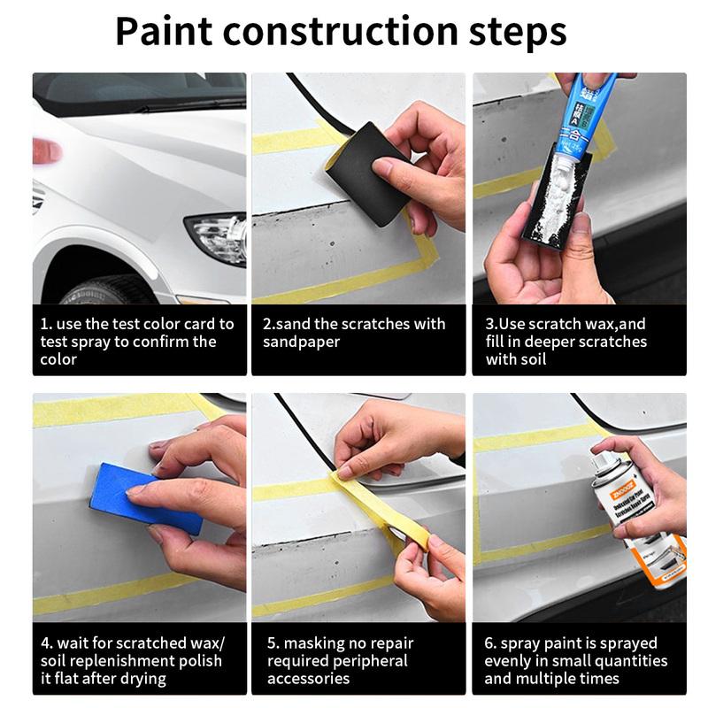 300ML Car Scratch Paint Pen Deep Scratch Repair Removal White Black Red Silver Blue Grey Car Paint Pen Car Scratch Repair Spray