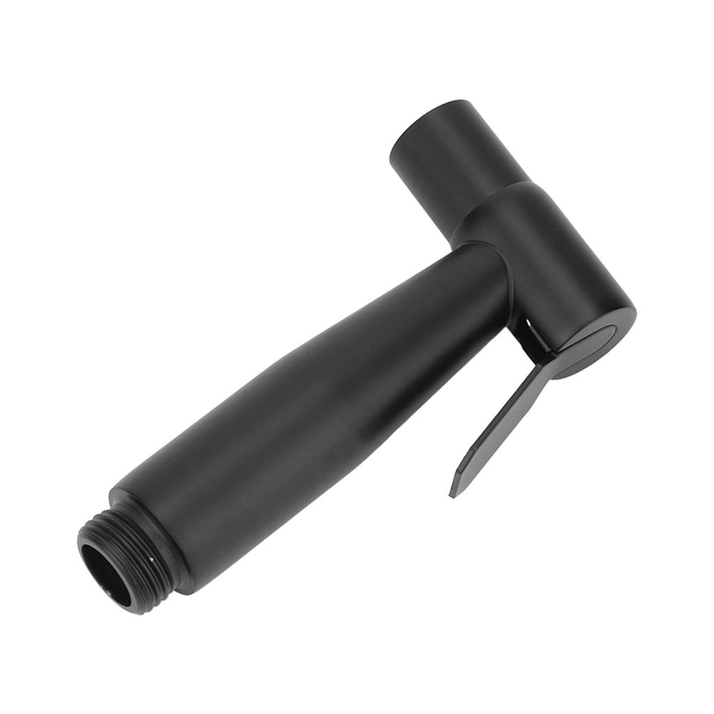Black 304 Stainless Steel Handheld Pressurized Sprayer with 1.2m Hose and Wall Hook for Toilet