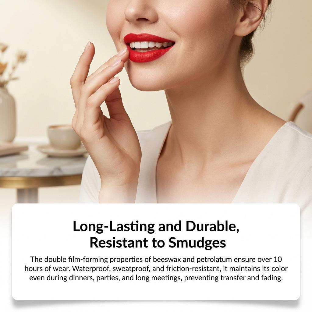 Zephoco True Red Starry Matte Lipstick – Effortless Application for Everyday Wear