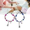 2Pcs Guitar Star Charm Bracelet Simple Beaded Bracelet Statement Jewelry Adjustable Wristband Couple Accessories