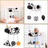 Black And White Animal Visual Stimulation Early Education Crib Toy