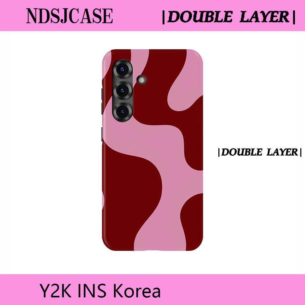 

Luxury Clmj SWAG Passion Twist Phone Case for Samsung Galaxy A56 S20 S23 S24 S25 S26 FE Plus Ultra Edge 4G 5G Double-layer Back S26 Plus 5G