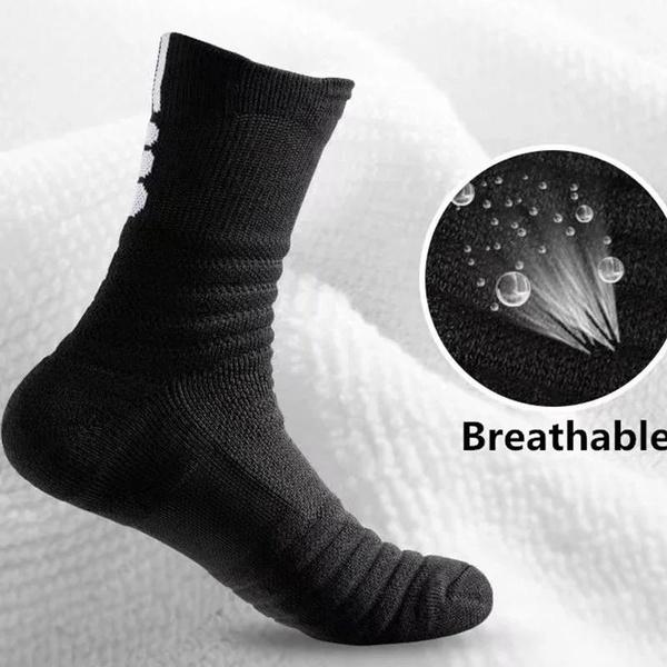 3 Pairs Anti-slip Football Socks Men Women Cotton Sock Short Long Tube Soccer Basketball Sport Socks Breathable Deodorous Socks 39-45