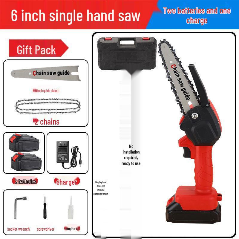German Cordless Handheld Lithium Chainsaw: Compact, One-Handed Pruning and Felling Saw for Outdoor Use