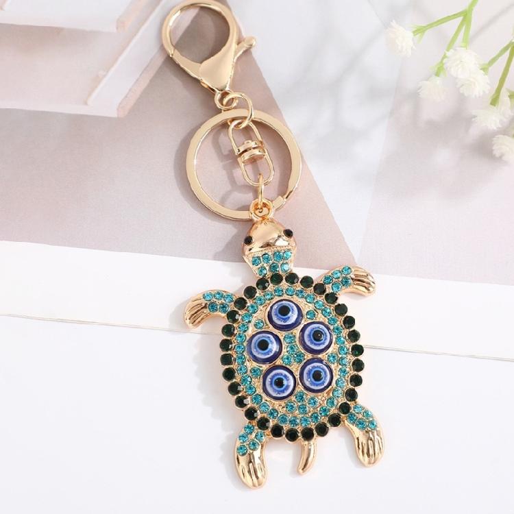 Shell Mystic Gaze Protective Keychain Resilient Alloy Spiritual Amulet Portable Travel Accessory Gift