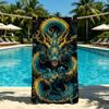Oriental Dragon Fashion Towel For Outdoor Camping Beach Towel Super Absorbent Quick-Drying Summer Towel