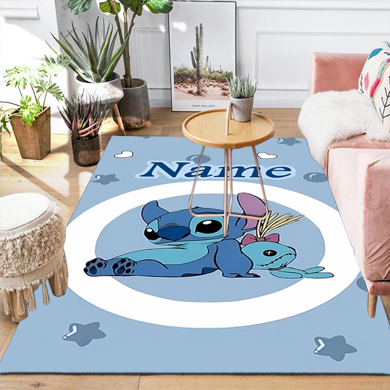 Custom 1Pc Lilo Stitch Fantasy Island Rug Office Carpet Indoor Outdoor Entrance Doormat Nonslip Soft And Comfortable Living Room D916303