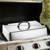 Square Stainless Steel BBQ Griddle Lid - New Model Grill Cover Dome for Steaks