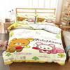 3dCartoon Rilakkuma Bear Bedding Set Duvet Cover Bed Set Quilt Cover Pillowcase Comforter King Queen Size Boys Adult Bedding Set