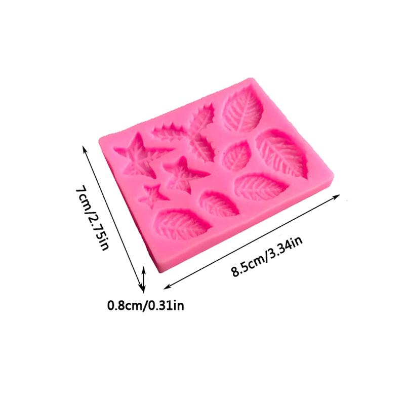 Rose Petal Flowers Leaf Silicone Mold DIY Cake Baking Decoration Fudge Pudding Chocolate Mold Flowers Jewelry Baking Supplies