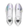 Li Ning WOW12 Tlumení Odrazový Grip Středně vysoké Performance Basketbalové boty Pánské Stříbrné ABAV013-22