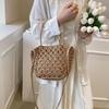 Handwoven Hollow Out Straw Bag Summer Handbag Women's Crossbody Shoulder Bag Street Style Trendy Basket Beach Bag CLE