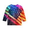 Children's Fashion Printed Round Neck Three-quarter Sleeve Top Casual T-shirt