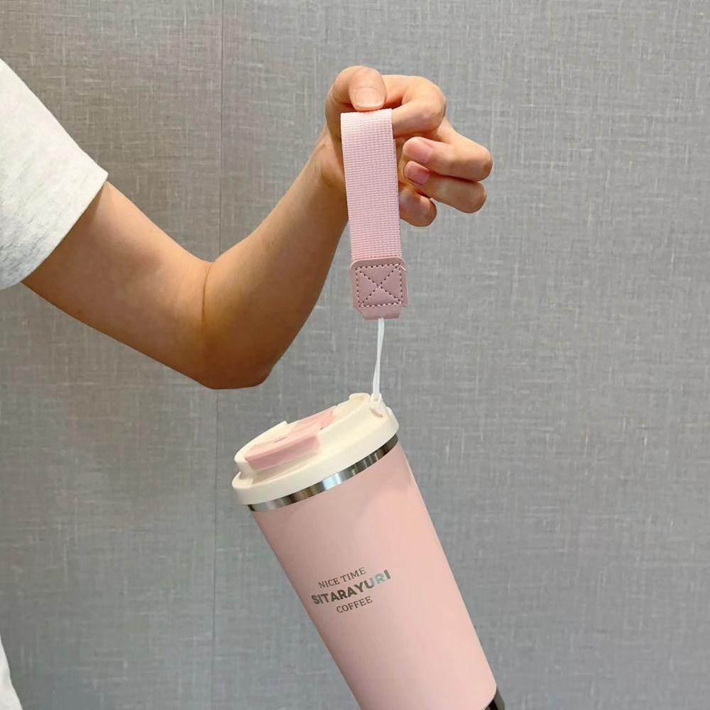 450ml Hot Cold Water Bottle Leak-proof Straw Cup Winter Insulated Cup for School Office Outdoor