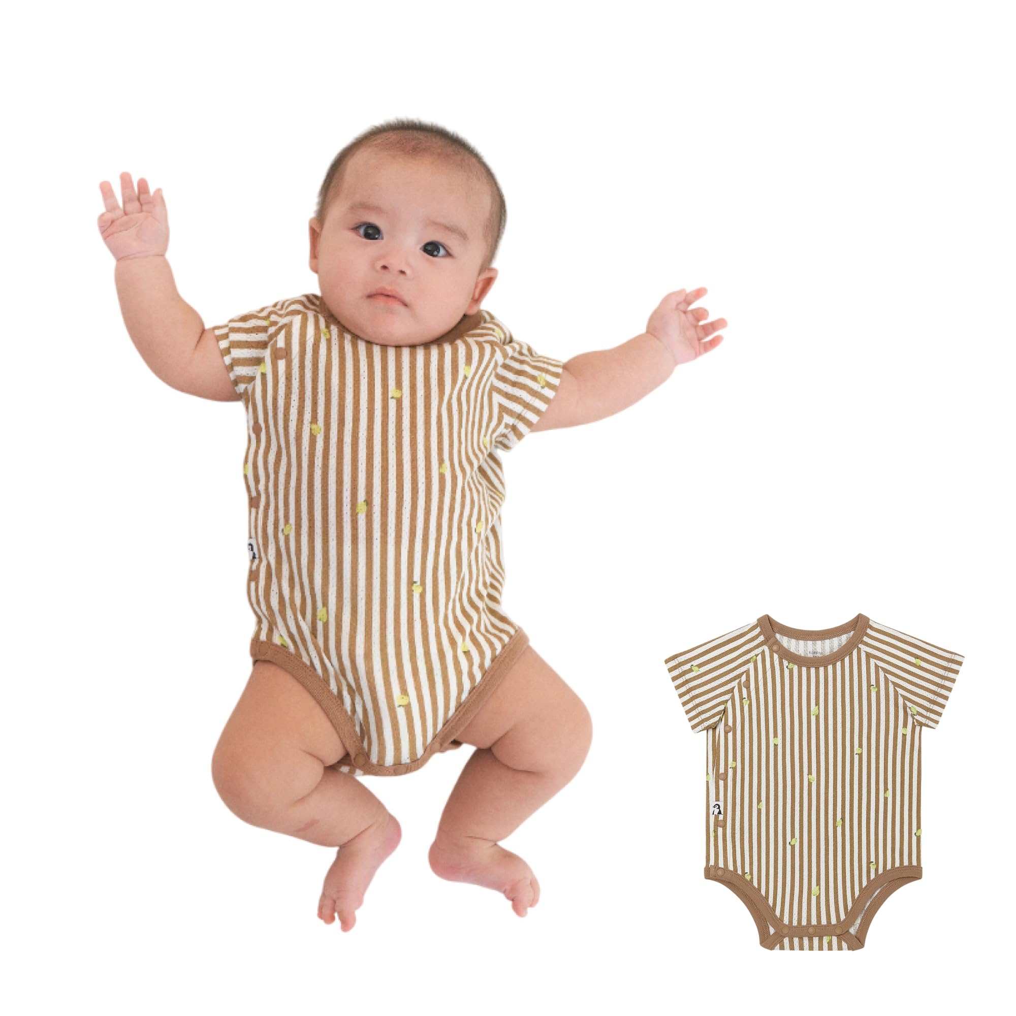 

Новорожденный Хлопковая Сетка Не нужно беспокоиться о жаре Удобный и дышащий летний Подходит для чувствительной Мягкий Короткий месяцы [Konny] Боди, рашгард,