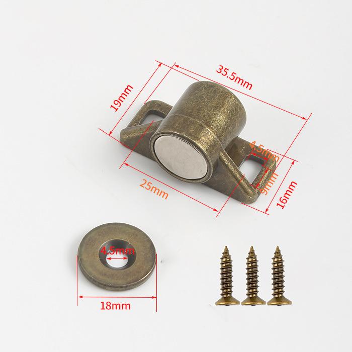 

Магнитный фиксатор для двери Мебельная фурнитура Сильные магниты для дверей шкафов Стопоры Супермощная магнитная защелка для шкафа Неодимовый магнит 2pcs