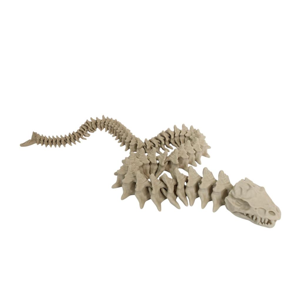 Realistic 3D Dinosaur Skeleton Aquarium Ornament - Plesiosaur Model Art Toy