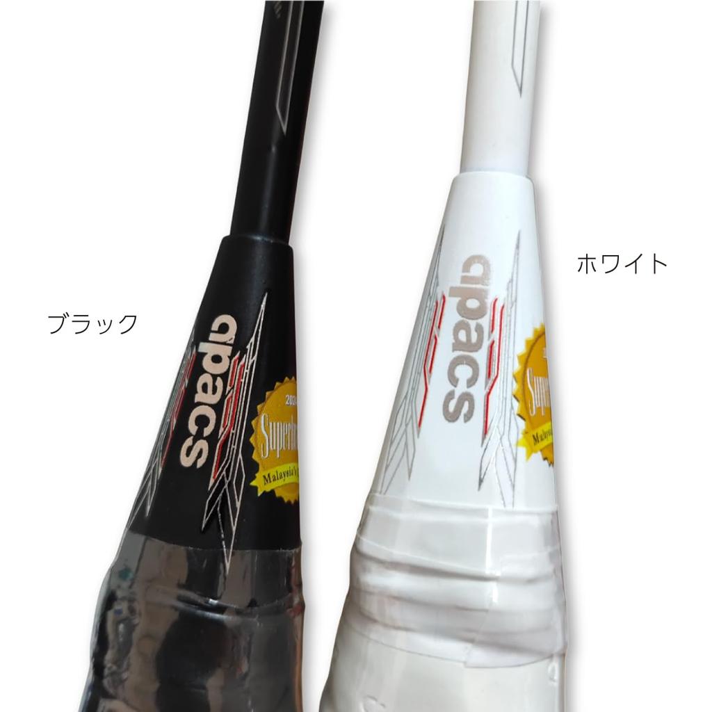 Apacs Badminton Racket Energy Groove Power Speed 4UG6 30 Association EGPS 5UG6, Lbs, Certified, (Power (4U Black))