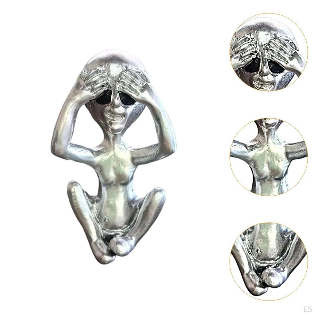 Alien Figurine Tabletop Decor Small Sculpture for Living Room Centerpiece