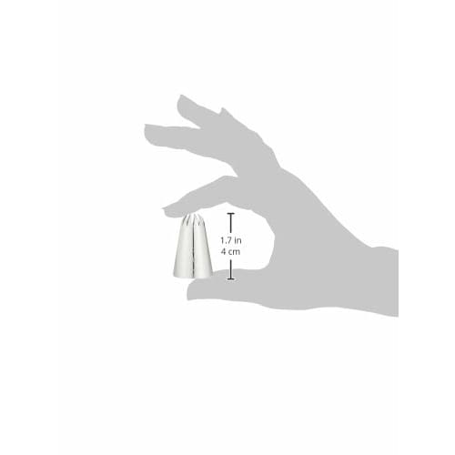 Endo Shoji TKG Kakepyntsett for sprøyteposer, 12-takket blomsterform, 9-delt sett, rustfritt stål, rustbestandig og hygienisk, praktisk og verdi-pa