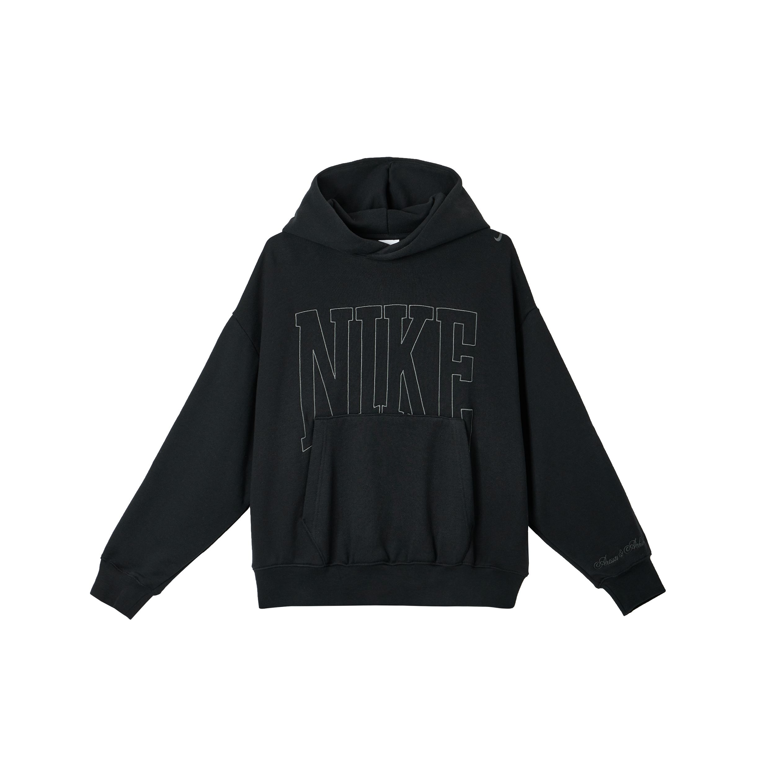 

Nike SS25 Худи с принтом букв, удобное и мягкое, женское, черное, HQ5888010 XS