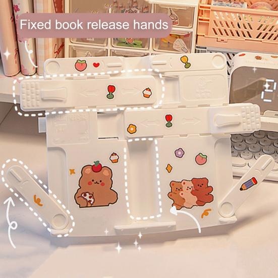 

Стойка для чтения с удлинителем, многоугольная регулируемая коррекция осанки для сидения, пластиковая подставка для чтения книг, товары для дома