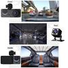 New 1080P HD Night Vision Car Driving Recorder 3-Channel Camera Video Recorder DVR Black Box Dual Lens with Rearview Camera HD Reversing Image