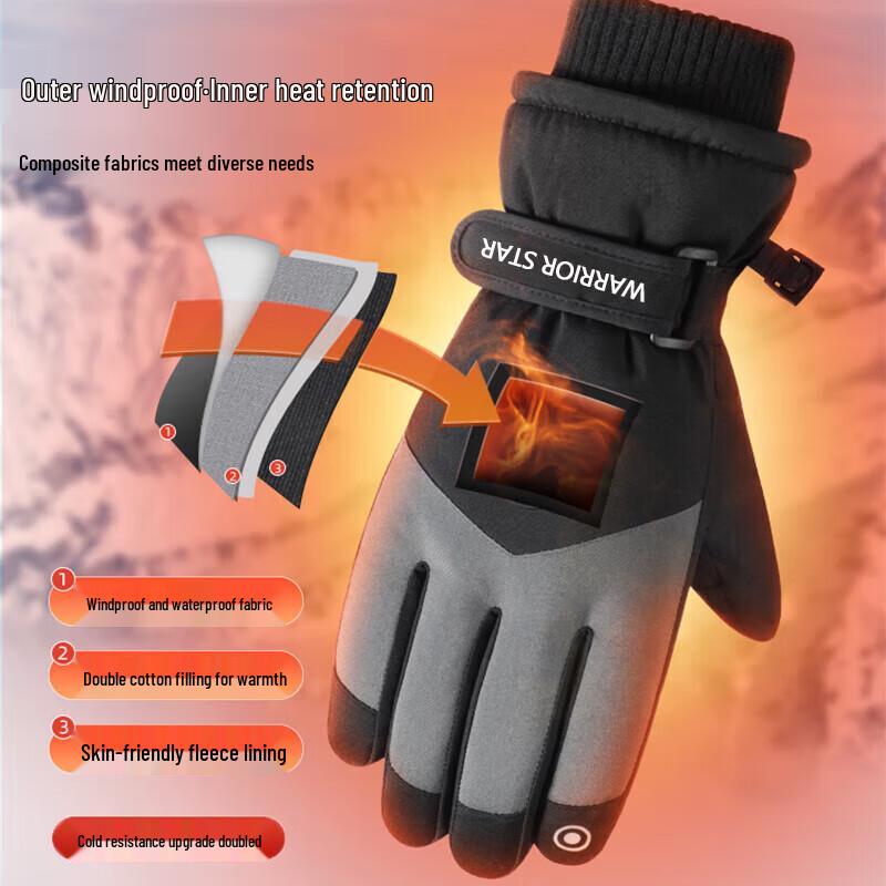 Huili Unisex Winter Warm Touchscreen Gloves
