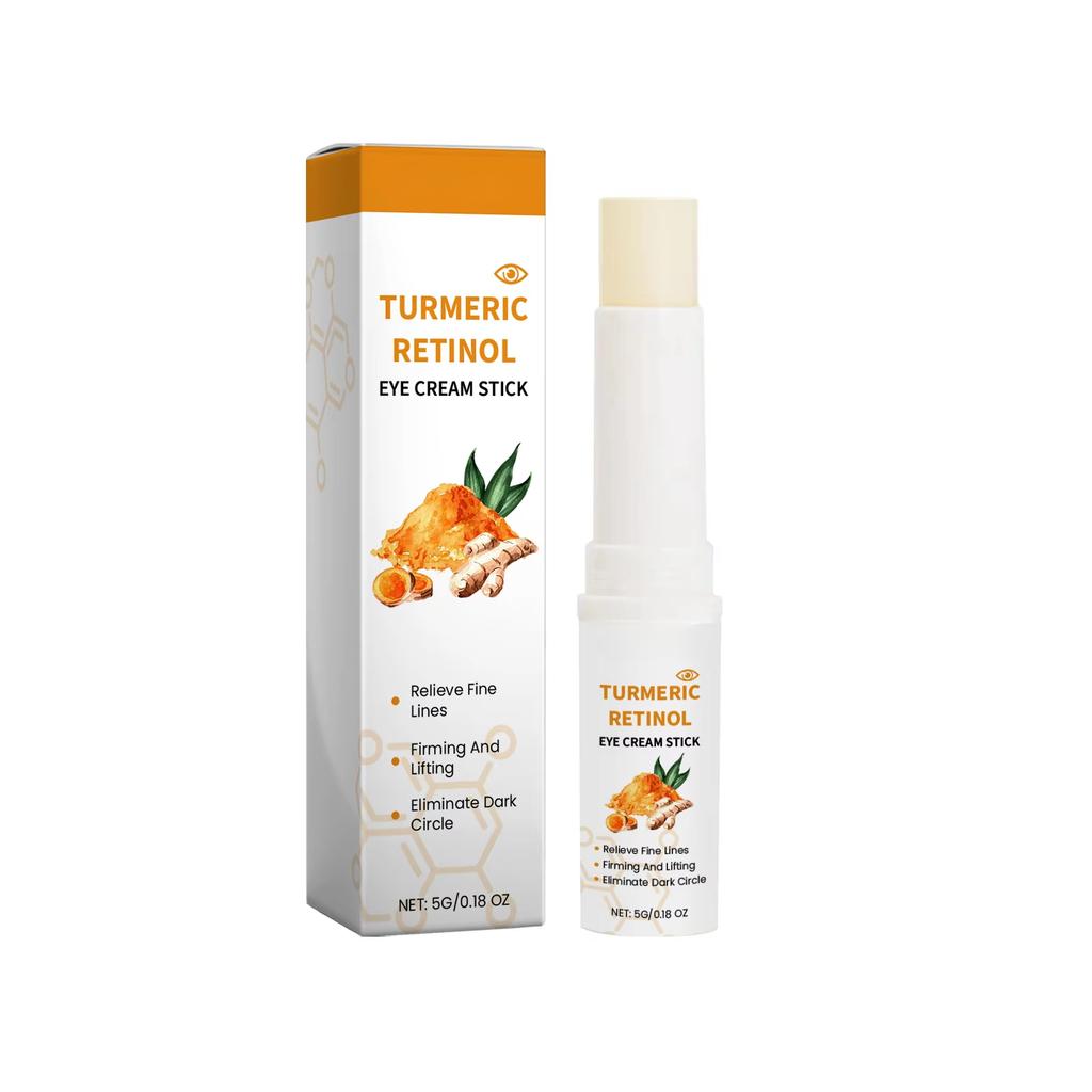 5g Curcuma Rétinol Supprimer les Cernes Crème Yeux Stick Anti Poches Yeux Gonflements Illuminateur Hydratant Crème Yeux