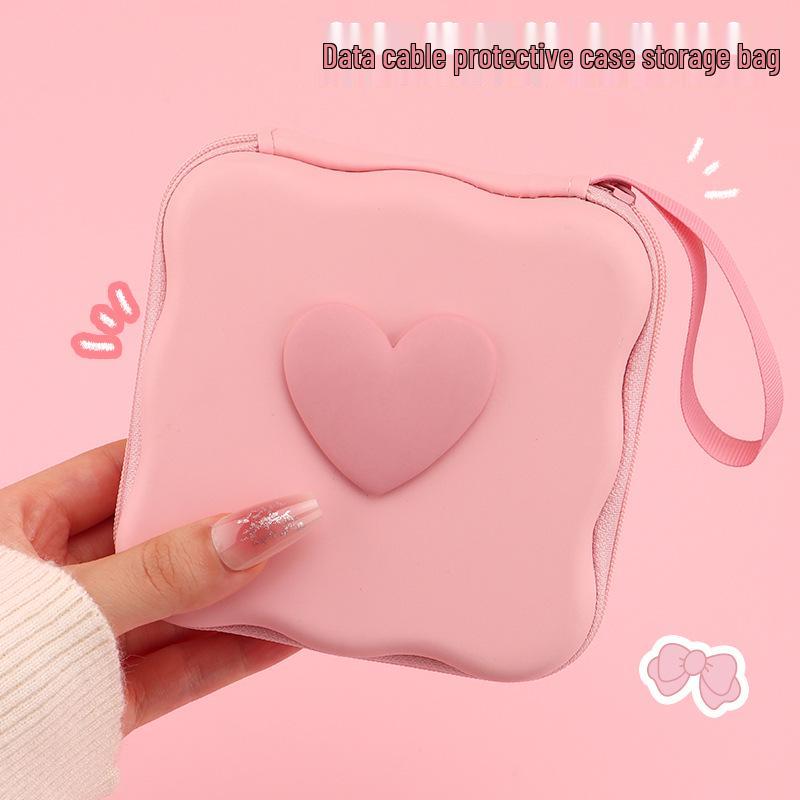 Portable Zipper Storage Bag for Data Cables, Chargers, Earphones, USB Drives, and Cameras