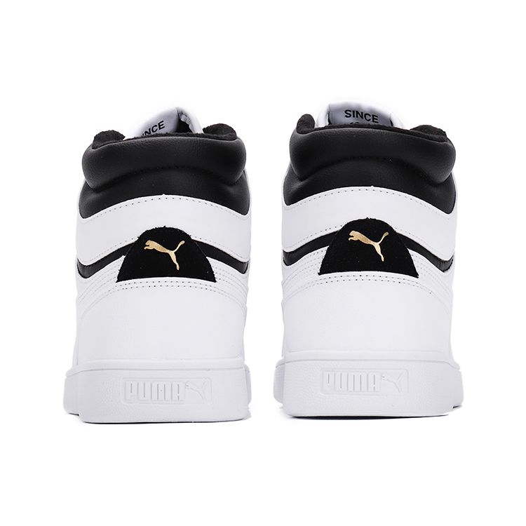 Puma Shuffle Mid WTR Weiß Schwarz Team Gold Unisex Sneaker 385551-01