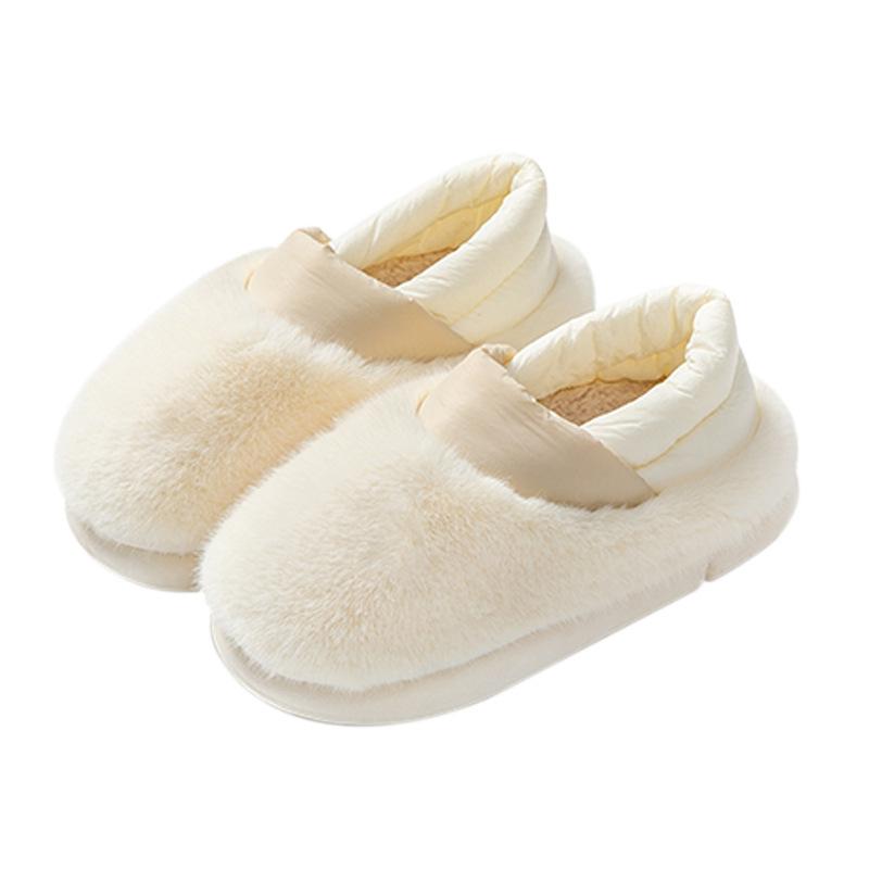 Cotton Slippers Autumn and Winter Home Couple Warm Home Plush Confinement Cotton Shoes
