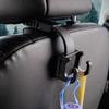 Hipacool Auto Fastener & Clip Car Interior Storage Hooks Car Clips Front Seat Headrest Organizer Holder Hangers  Accessories