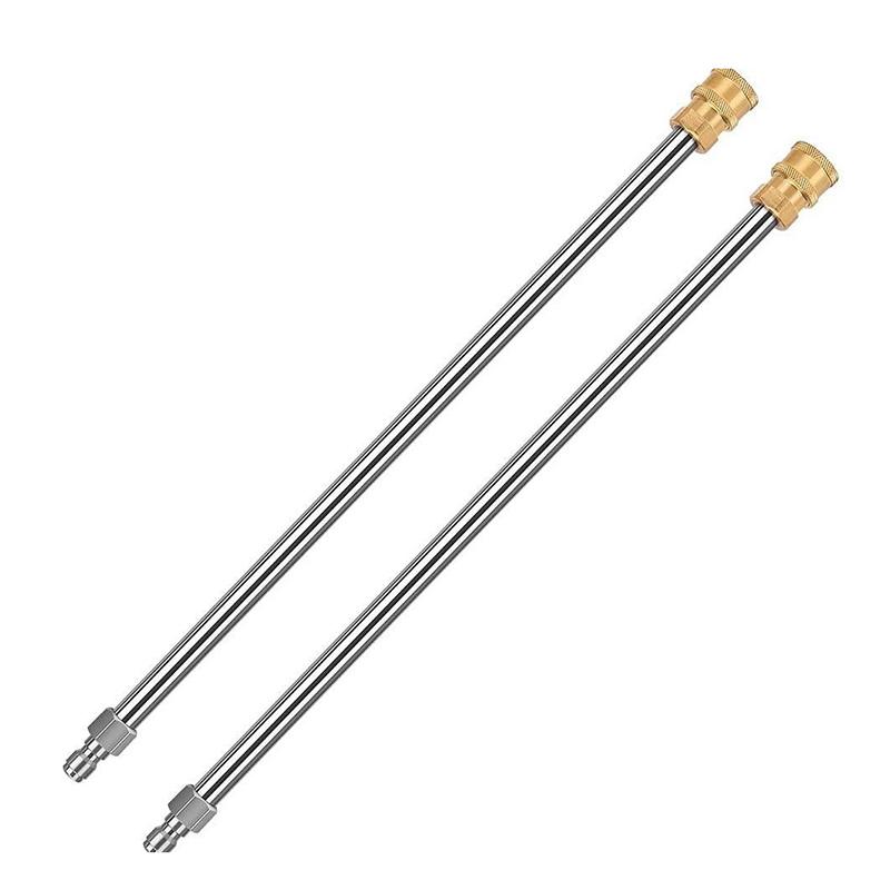 High Pressure Extension Wand Stainless Steel Durable Heavy Duty Attachment for Pressure Washer Car Deck Fence Cleaning