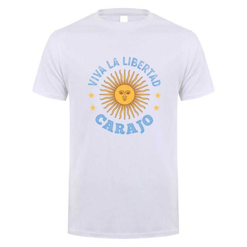 Viva La Libertad Carajo T Shirt Summer Funny Unisex Cotton Streetwear Tops Short Sleeve Tshirt Unisex Clothes Top Dy174
