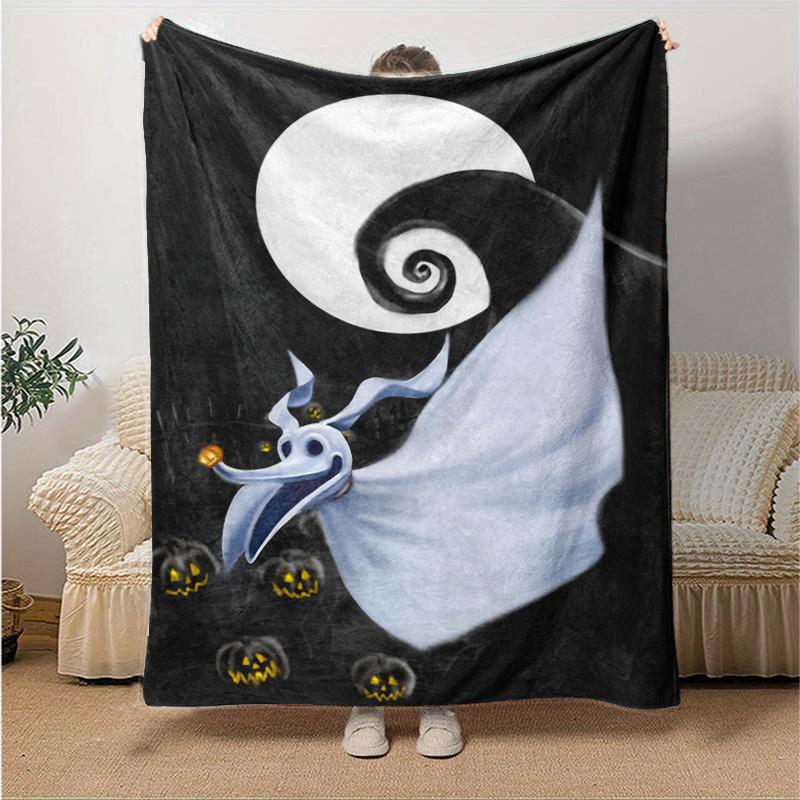 1pc Nightmare Before Christmas Soft Throw Blanket Flannel All Season Light Weight Living Room/Bedroom Warm Blanket. M7290131