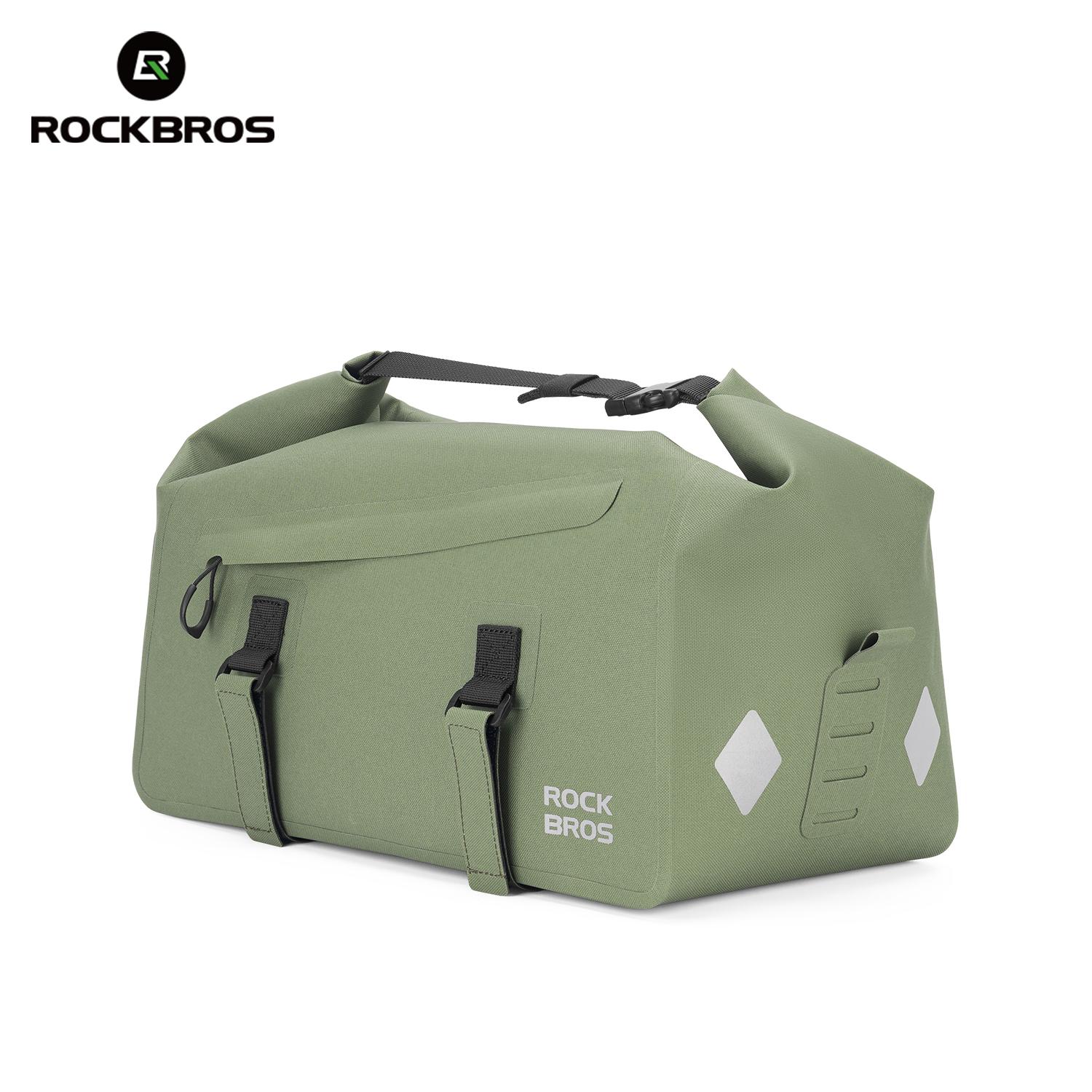 ROCKBROS Велосипедная сумка на багажник MTB Велосипедная Полностью водонепроницаемая Сумка на багажник Велосипедная Многофункциональная Большая вместимость Дорожная сумка