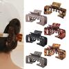 Non-Slip Hat-Friendly Hair Claw Hairpin Large Size Shark Clip Fashion Square Hair Clip  Female