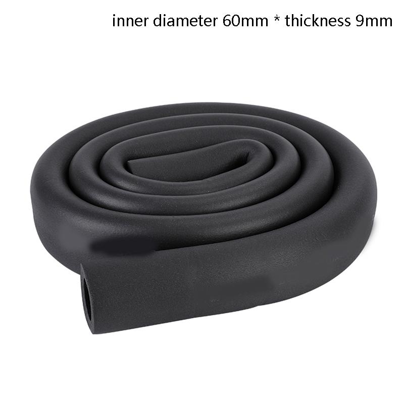 1.8M Sponge Rubber Pipe Black Waterproof Pipeline Holder Thermal Insulation Tubular Protective Sleeve For Air Conditioning