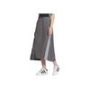 Adidas Originals 3-Stripes Colorblock Sports Casual Long Skirt Women Bottoms Dark-Grey JC6124