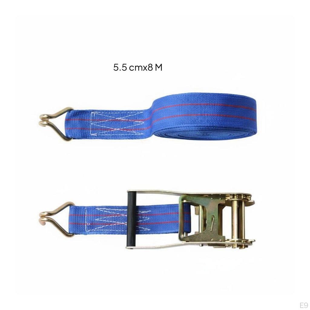 Heavy Duty Cargo Strap High Strength Polyester Material with Buckle Stitching for