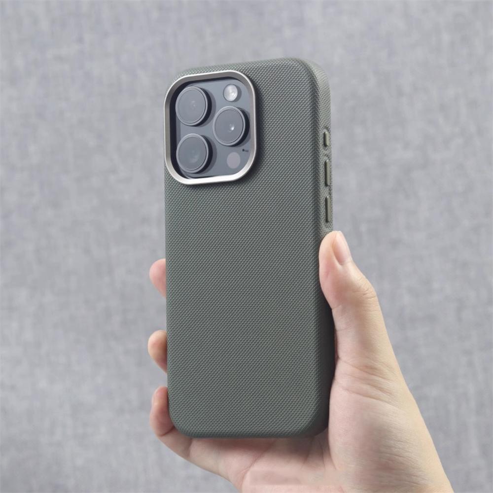 Luxusní slitinový rámeček objektivu Částicová PU kůže Magnetické pouzdro Pro iPhone 17 16 Pro Max 15 14 13 Kryt pro bezdrátové nabíjení MagSafe