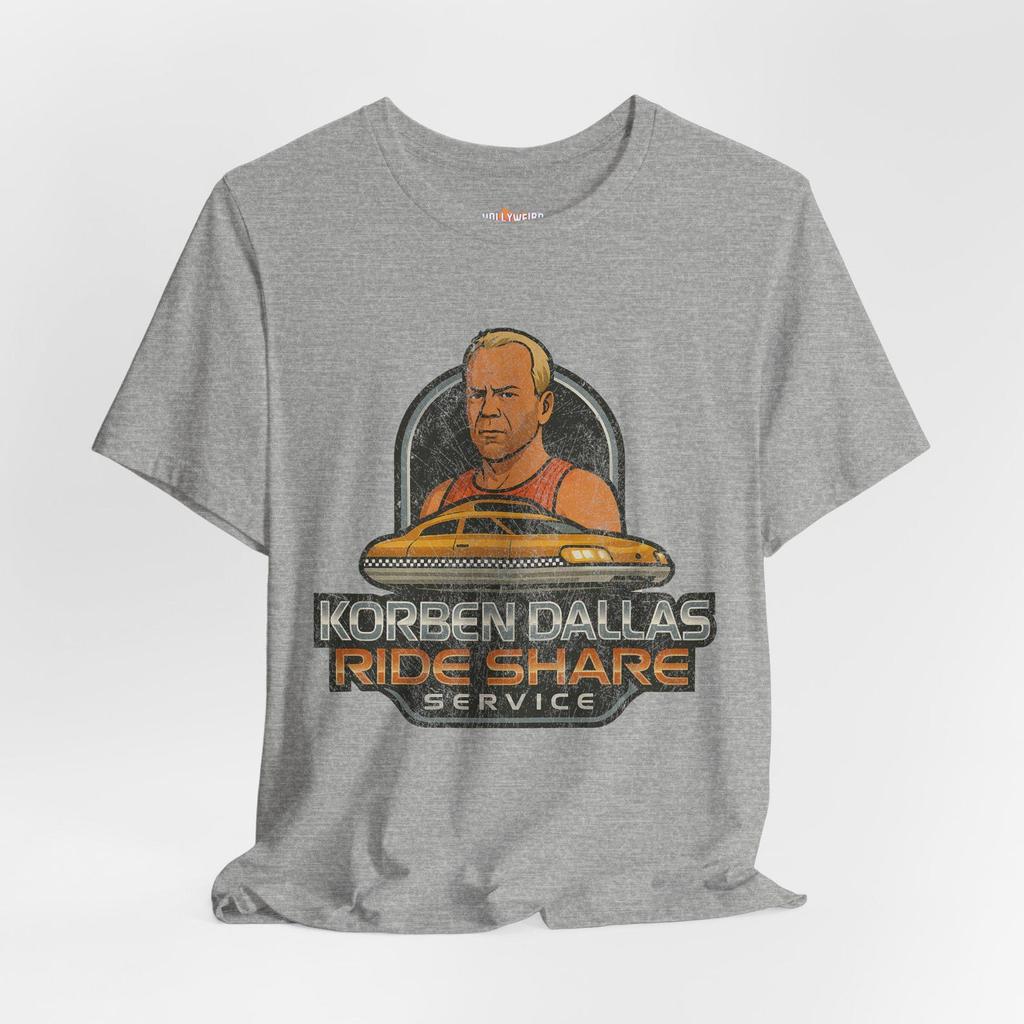 The Fifth Element T-Shirt and kids tshirt: Korben Dallas Rideshare - Sci-Fi Movie Tee