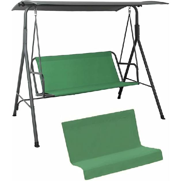 2/3 Seater Patio Swing Cover Chair Bench Replacement Covers Waterproof Heavy Duty 600D Oxford Cloth Swing Seat Cover,Swing Cushion Covers, for Patio