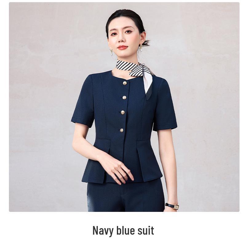 Women's Chic Summer Short-Sleeve Business Two-Piece Set