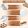12Pcs Oval Muffin Tart Rings Stainless Steel Porous Tart Ring Perforated Cake Mousse Mold Cookies Cutter Pastry Quiche Mold Tool