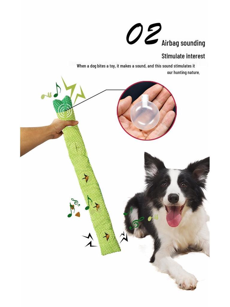 Interactive Plush Dog Toy - Durable, Bite-Resistant, Sound-Activated for Pet Entertainment